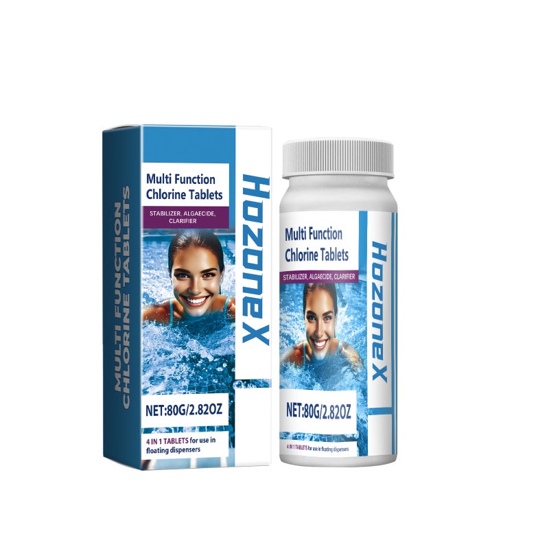 HozoneX Pool Cleaning Chlorine Tablets - Effervescent Water Treatment for Deep Stain  Removal - Image 4