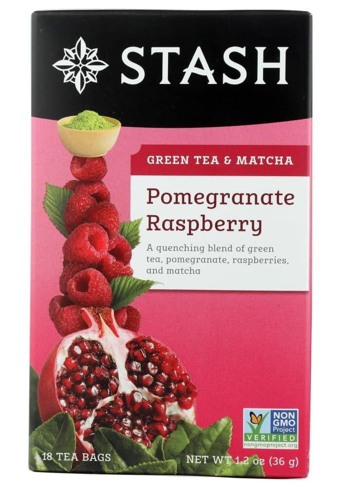 Stash Tea Stash Green Tea with Matcha Pomegranate Raspberry - Image 1