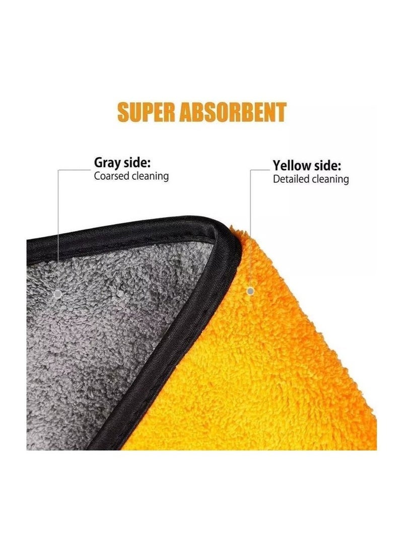 lebonaer ​Premium 6-Pack Microfiber Car Drying Towels and 2 Wash Mitts Set - Ultra-Soft, Highly Absorbent, Scratch-Free Cleaning Cloths for Auto Detailing, Wax Application, Glass Polishing, Interior Dusting, and Waterless Wash for Car, Motorcycle, and Household Surfaces. Best microfiber towels for drying car without streaks, super absorbent waffle weave drying towel for quick water bead removal, scratch-free car wash mitts for safe soap sudsing, professional-grade auto detailing towel kit for enthusiasts, deep pile microfiber cloths for applying wax and polish, high GSM plush drying towels for luxury car finish, zero lint microfiber towels for cleaning glass and windows, versatile cleaning towels for household dusting and polishing, effective waterless car wash towels for quick detailer spray, gentle yet durable towels for motorcycle and bike cleaning, microfiber wash kit for beginner and professional detailers, color-coded towels for separate cleaning tasks (wheels, paint, interior), highly ef - Image 3