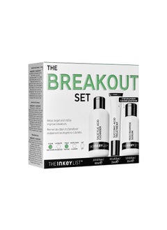The Inkey List The INKEY List Acne Treatment Set  Salicylic Acid Cleanser Niacinamide Serum  Succinic Acid Spot Treatment  Clears Acne Breakouts  Blemishes  Skincare for Oily AcneProne Skin 