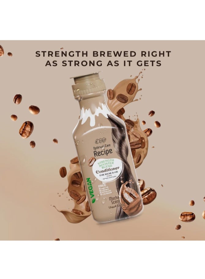 Eva Optimum Care Recipe Strength Booster Blend Conditioner Mocha Scent 350 Ml - Image 2