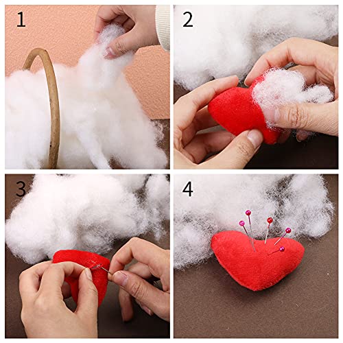 Bupete 15.8oz Stuffing for Stuffed Animals, Stuffing for Crafts Crochet Stuffing,Stuffing for Crochet, Polyester Fiber Fill Resilience for Fill Fiber Animal Stuffing - Image 5
