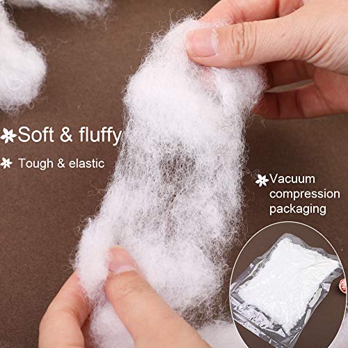 Bupete 15.8oz Stuffing for Stuffed Animals, Stuffing for Crafts Crochet Stuffing,Stuffing for Crochet, Polyester Fiber Fill Resilience for Fill Fiber Animal Stuffing - Image 4
