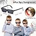 SNLN Spy Detective Party Favors Birthday Supplies for Kids Detective Glasses Invisible Ink Pen Magnifying Glass Pass Card Envelope Fake Mustache Sticker Boys Goodie Bag Stuffer Filler Classroom Prizes - Image 4
