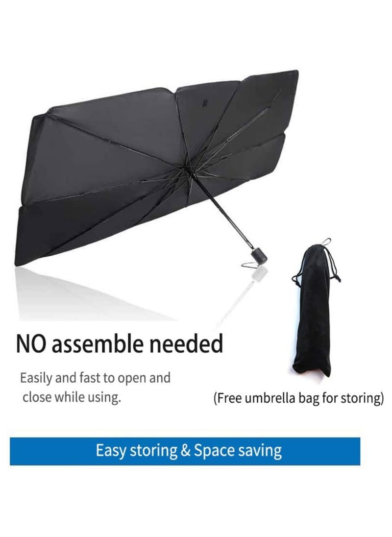 Link - Car Sun Shade Car Sun Umbrella UV Sun Umbrella for Car - Large - Image 1