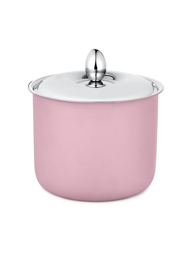 FNS Alwin Pink Finish Stainless Steel Casserole | Premium Double Wall Insulated Hot Pot with Self-Locking Press Lid | Elegant Designer Serving Bowl for Kitchen & Dining (2200 ml) - Image 3