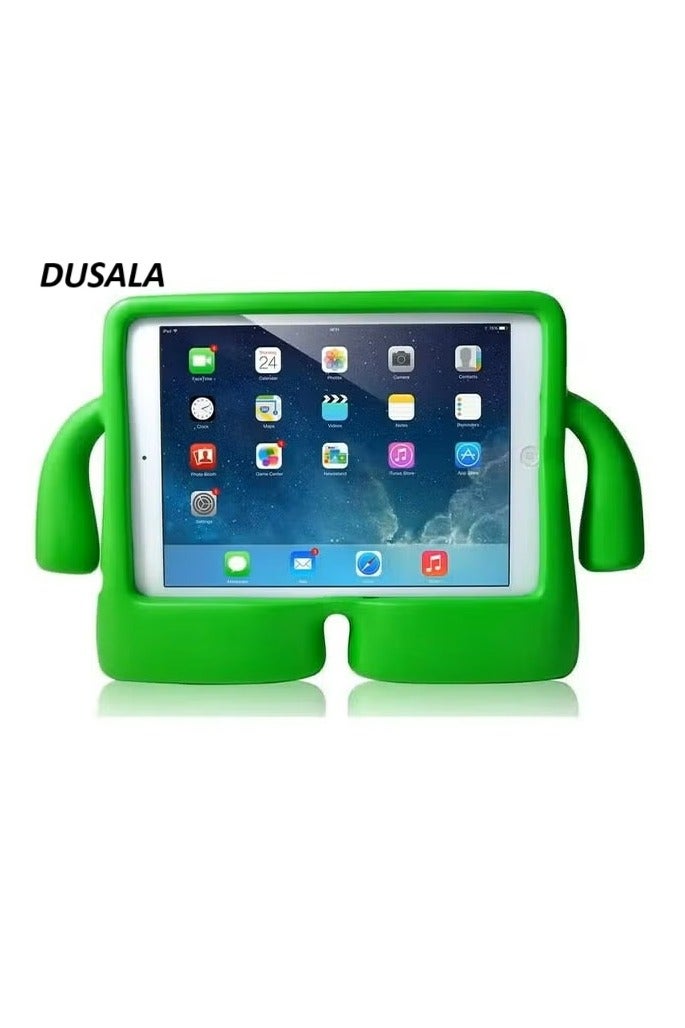DUSALA Kids Shock‑Proof EVA Case with Handle & Stand for iPad Mini 7 Bright Durable Cover(Green)