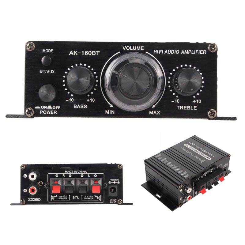 Aluminium Alloy Power Amplifier 20W X 2 Wireless for Home Theater Car Audio - Image 3