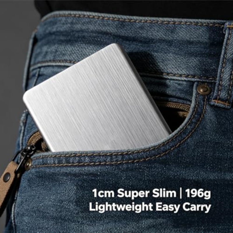 500GB External Hard Drive-2.5 Inch 7mm Slim HDD External Hard Drive-USB 3.0 Portable External Hard Drive, Brushed Silver Aluminum Alloy for PC, Mac, PS4, Xbox 500GB - Image 5