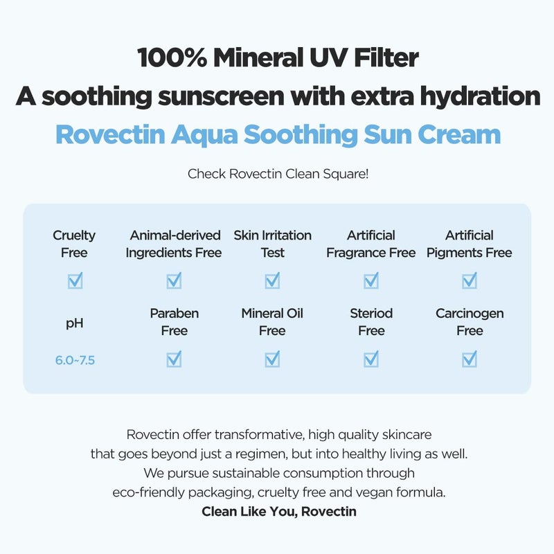rovectin كريم الشمس المهدئ أكوا SPF50 50 مل - Image 4