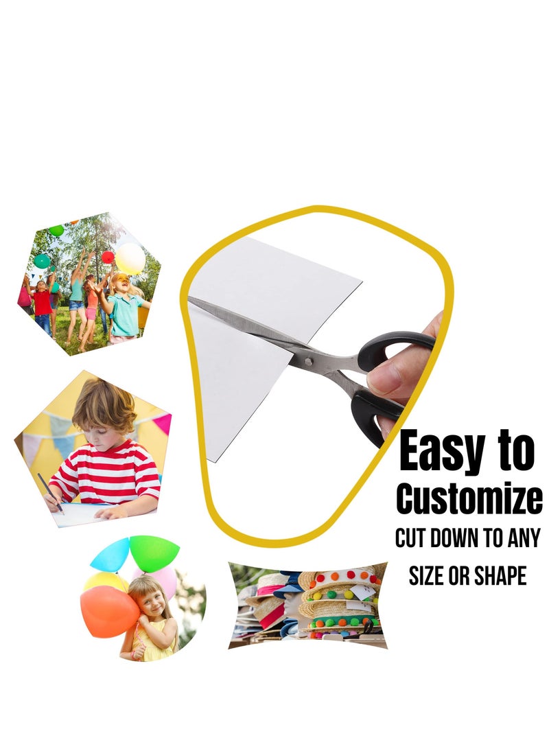 Adhesive Magnetic Sheets, 8.91" x 6.3", Magnetic Sheets with Adhesive Backing, Magnetic Sheets,  Picture Magnets, Flexible Magnetic Sheet, Cuttable Magnetic Sheets.10 Pack - Image 2