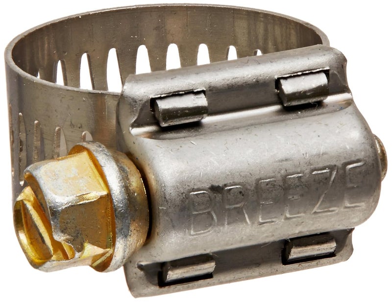 - 62008H Power-Seal Stainless Steel Hose Clamp, Worm-Drive, SAE Size 8, 1/2" to 29/32" Diameter Range, 1/2" Bandwidth (Pack of 10)
