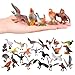 HOMNIVE Realistic Bird Figurines 24pcs Eagle Parrot Robin Owl Toys Fairy Garden Accessories Educational Learning Dollhouse Birthday Cake Topper Gift for Kids - Image 2