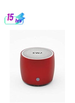 EWA EWA A103 Portable Bluetooth Speaker Wireless Heavy Bass Bomm Box Subwoofer Phone Call Surround Sound Bluetooth Shower Speaker (Red)  - Image 1