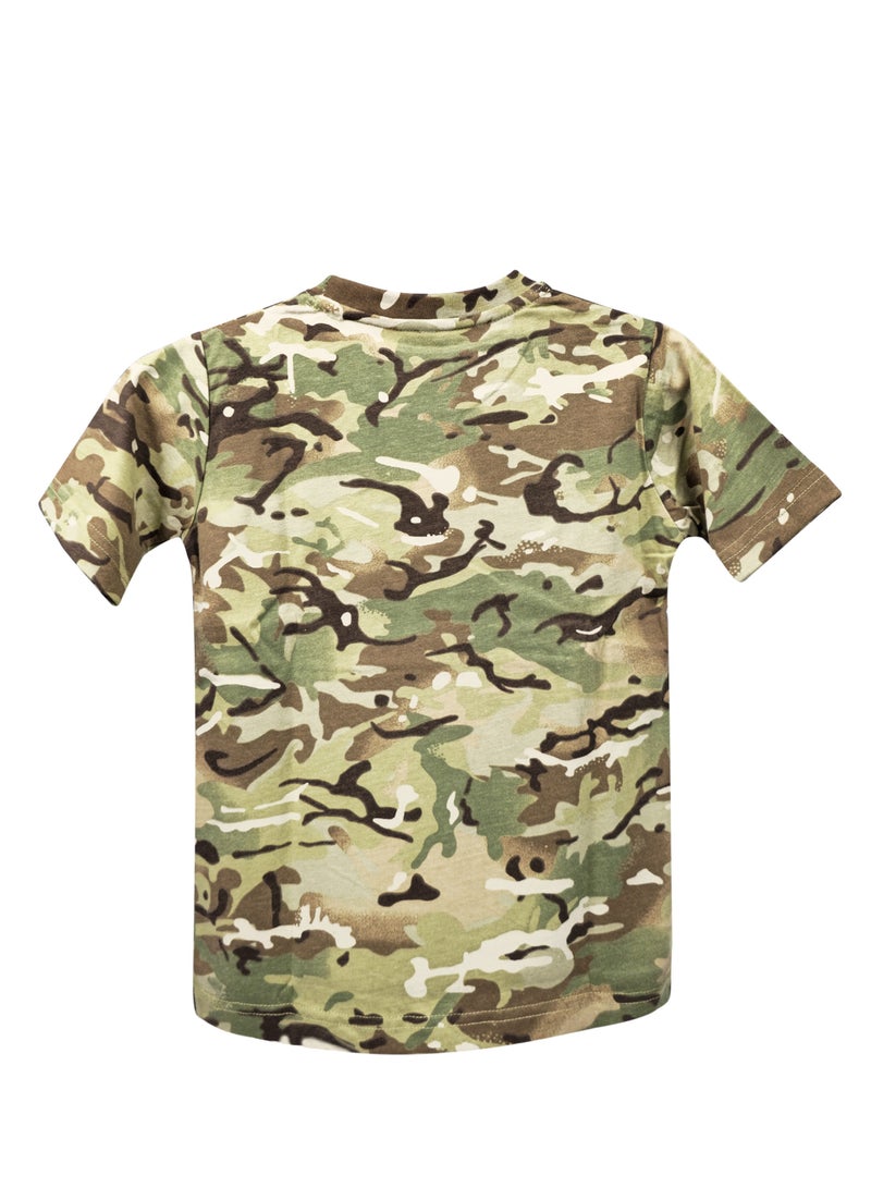 Selecta Now Boys Premium 100% Combed Cotton Camouflage Crew Neck T-Shirts Soft Breathable Shirts - Image 3
