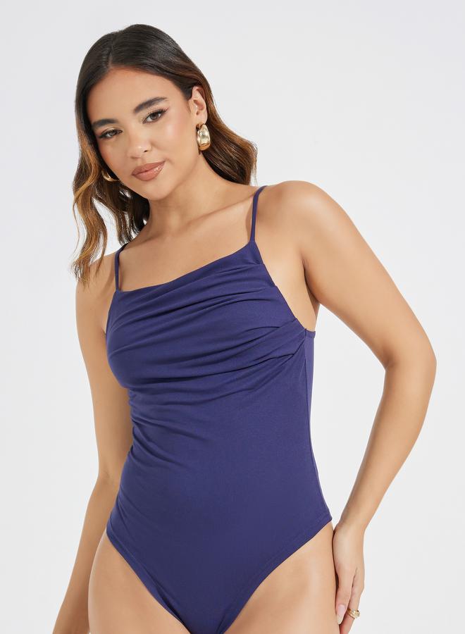 Styli Gathered Strappy Bodysuit - Image 1