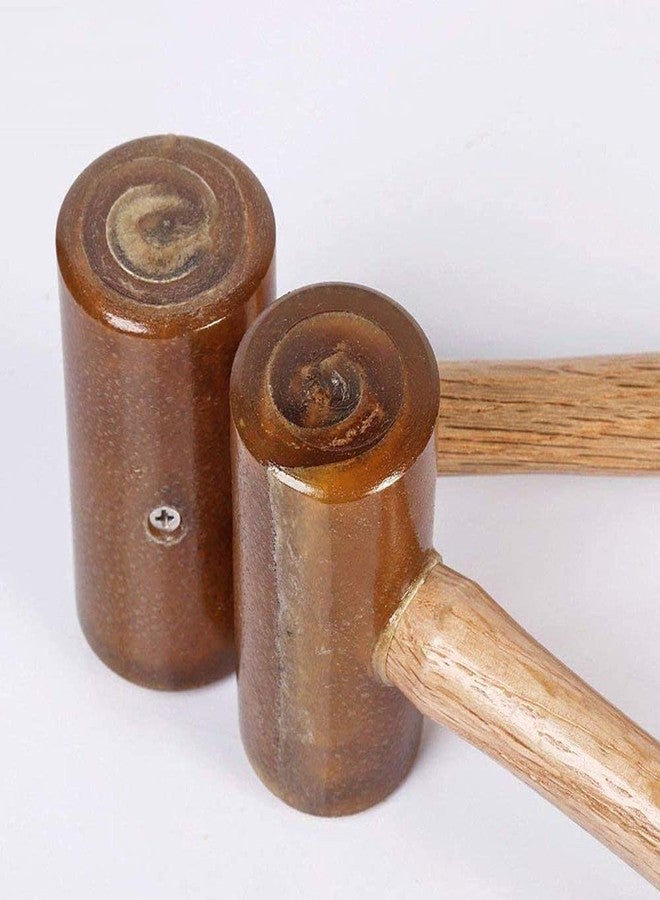 Diy Crafts CT-DIY-HI-37659 Head Mallet Leather Hammer Stamping Jewelry Leather Worker Craft Tool Good Buffering, Size No # 6, Rawhide Head Mallet (Multicolor) - Image 4