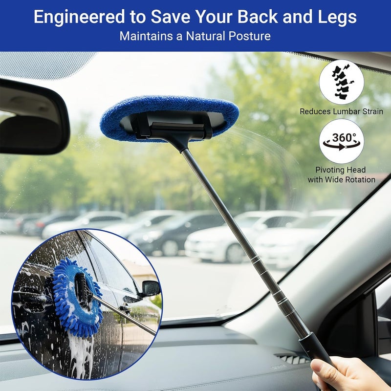 Bafeil 10PCS Car Detailing Kit with Extendable Windscreen Cleaner Tool - Image 5