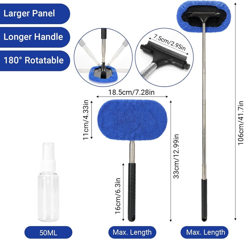 Bafeil 10PCS Car Detailing Kit with Extendable Windscreen Cleaner Tool - Image 2