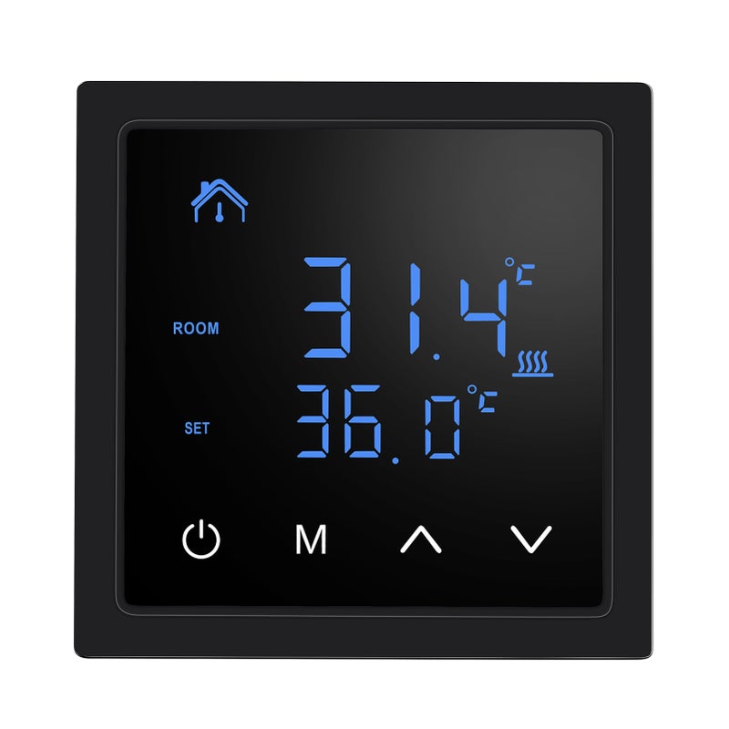 Smart Thermostat 16A Floor Heating Temperature Controller with LED Touch Screen 85-265V Electric Heating Control - Image 1