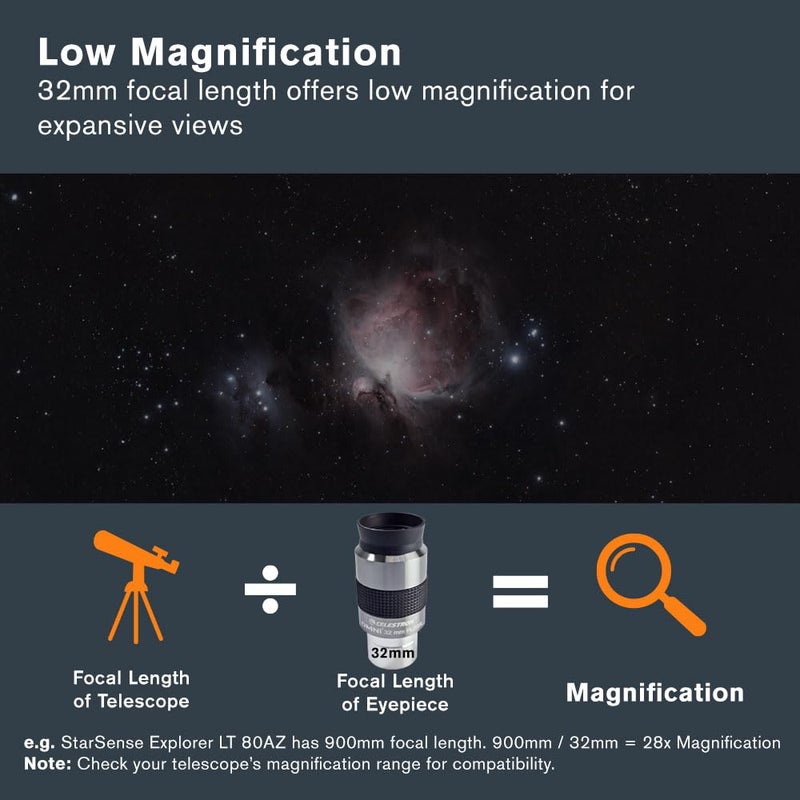 Celestron 93323 1-1/4-32 mm Omni Series Eyepiece - Image 4