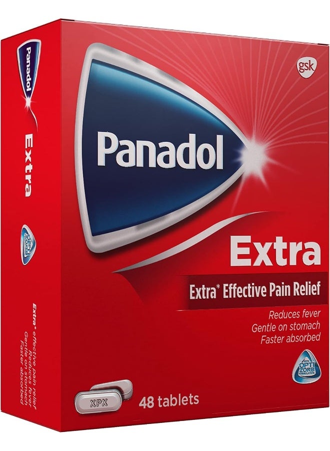 Panadol بانادول إكسترا مع أوبتيزورب، 48 قرص - Image 1