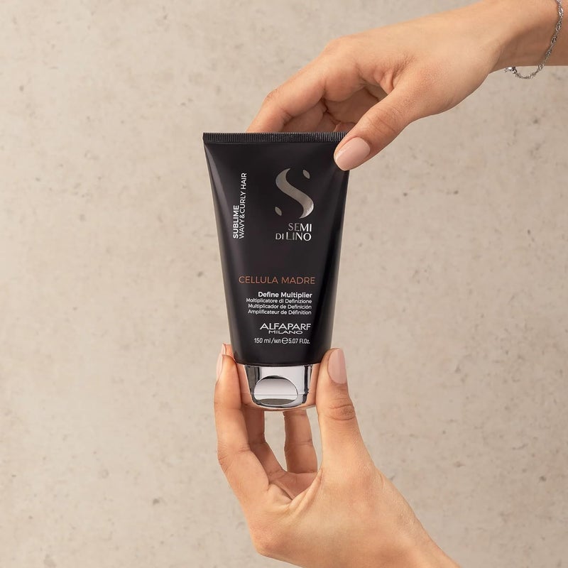 ALFAPARF MILANO Semi di Lino Sublime Cellula Madre Define Multiplier for Wavy and Curly Hair - Adds Definition and Control for Healthy Hair - Protects and Enhances Cosmetic Color - (5.07 fl. oz.) - Image 3