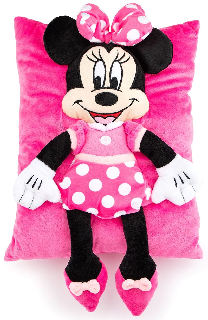 Jay Franco Disney Minnie Mouse 3D Snuggle Pillow Super Soft Plush Stuffed Animal 15 x 11 Inches Kids Bedroom Decor and Gift for Girls Official Licensed - Image 2