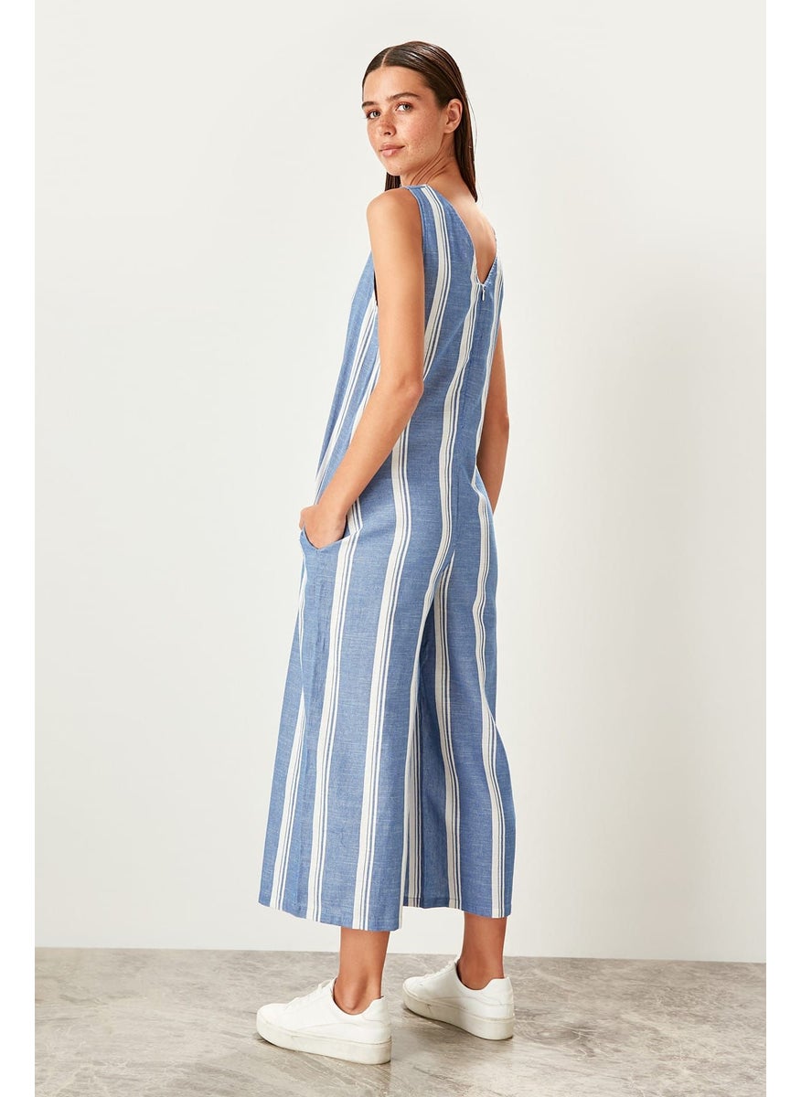 trendyol - Wide Leg Striped Jumpsuit - Image 1