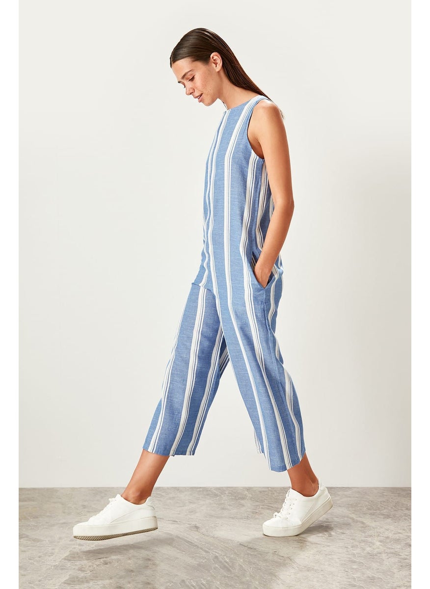 trendyol - Wide Leg Striped Jumpsuit - Image 1