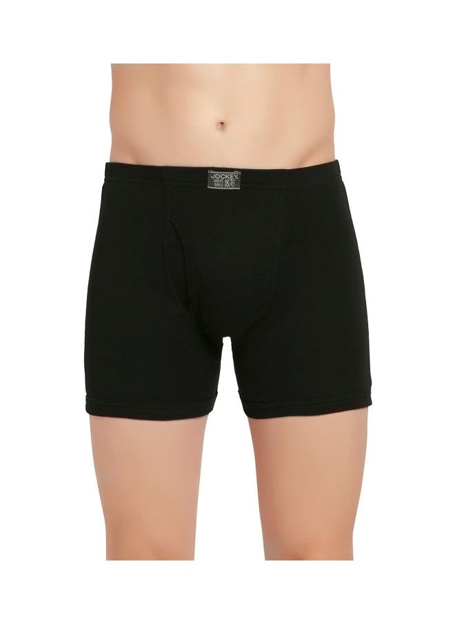 JOCKEY - Jockey 8008 Men Super Combed Cotton Rib Solid Boxer Brief with Ultra soft Concealed Waistband Pack of 2 - Image 1
