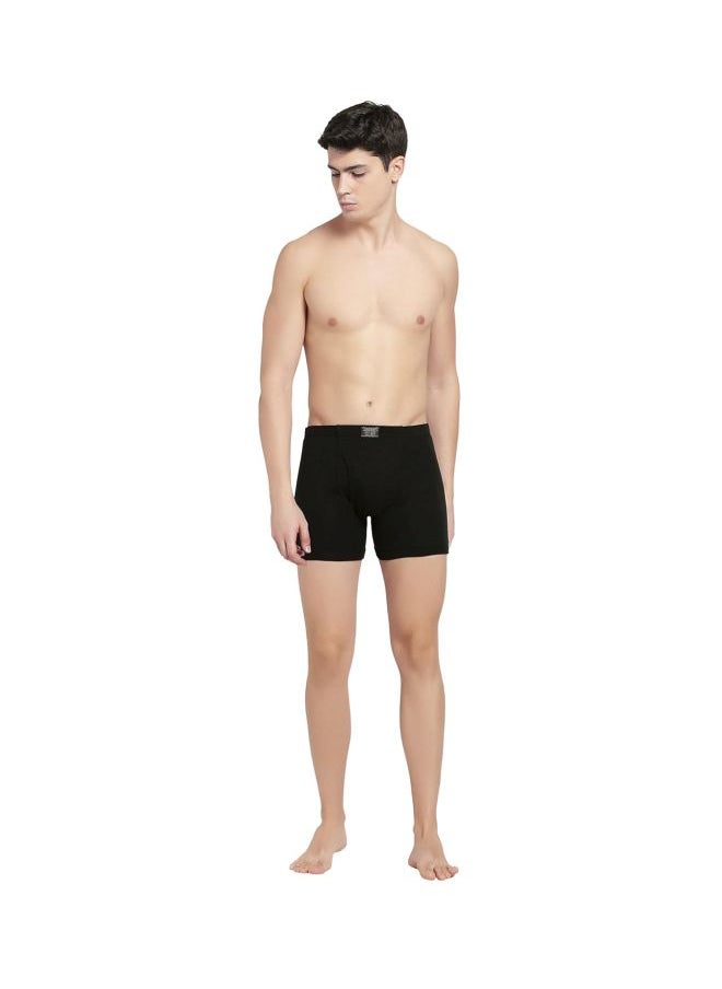 JOCKEY - Jockey 8008 Men Super Combed Cotton Rib Solid Boxer Brief with Ultra soft Concealed Waistband Pack of 2 - Image 1