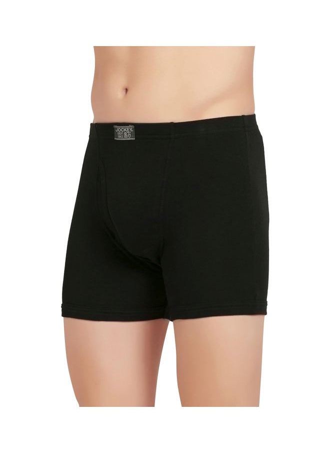 JOCKEY - Jockey 8008 Men Super Combed Cotton Rib Solid Boxer Brief with Ultra soft Concealed Waistband Pack of 2 - Image 1