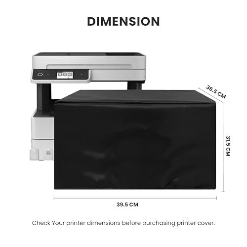 ALIFIYA Nylon Dust Proof Washable Printer Cover For Epson L6460 / M3170 All-In-One Duplex Inktank Printer - Black - Image 2