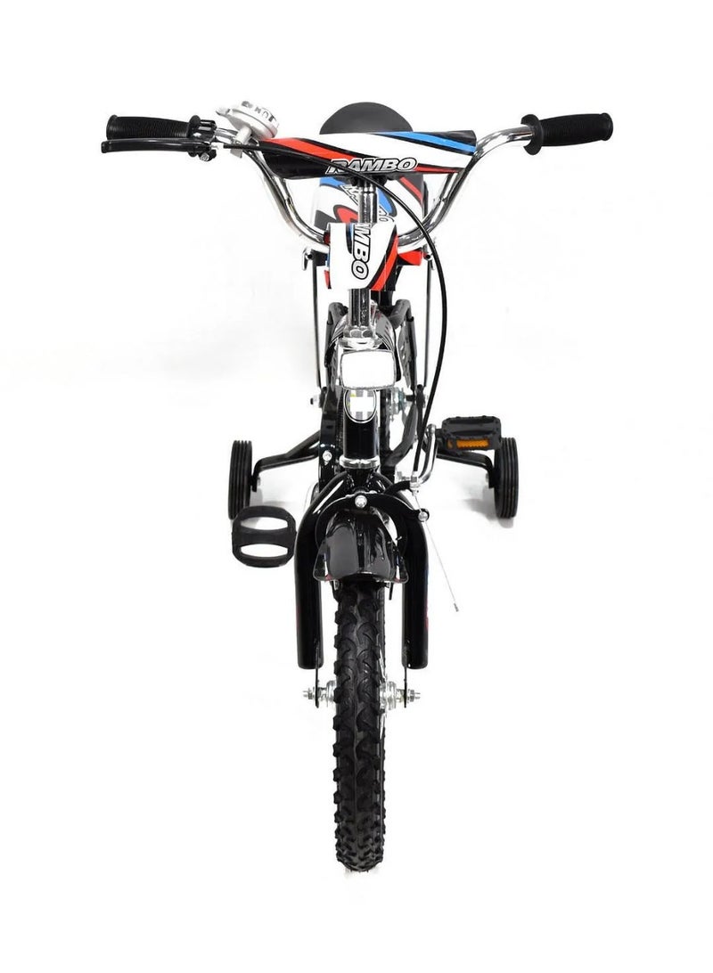 Rambo 14 inch Rambo Bicycle with Double Seat Adjustable Air Tire and Supported Wheels 6 to 8 years old - Image 2