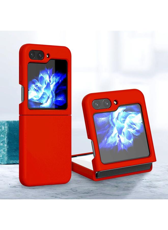 S-TOP Case For Samsung Galaxy Z Flip6 Silicone Skin Feel Folding Phone Case - Image 1