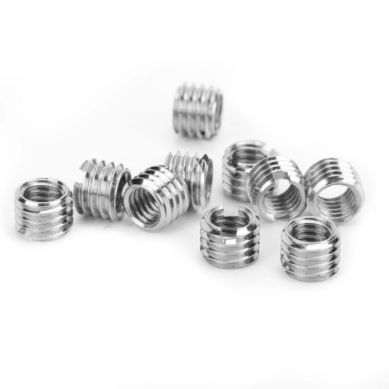 10Pcs Thread Inserts Male Female Reducing Nut Stainless Steel Hardware Repair Tool - Image 1