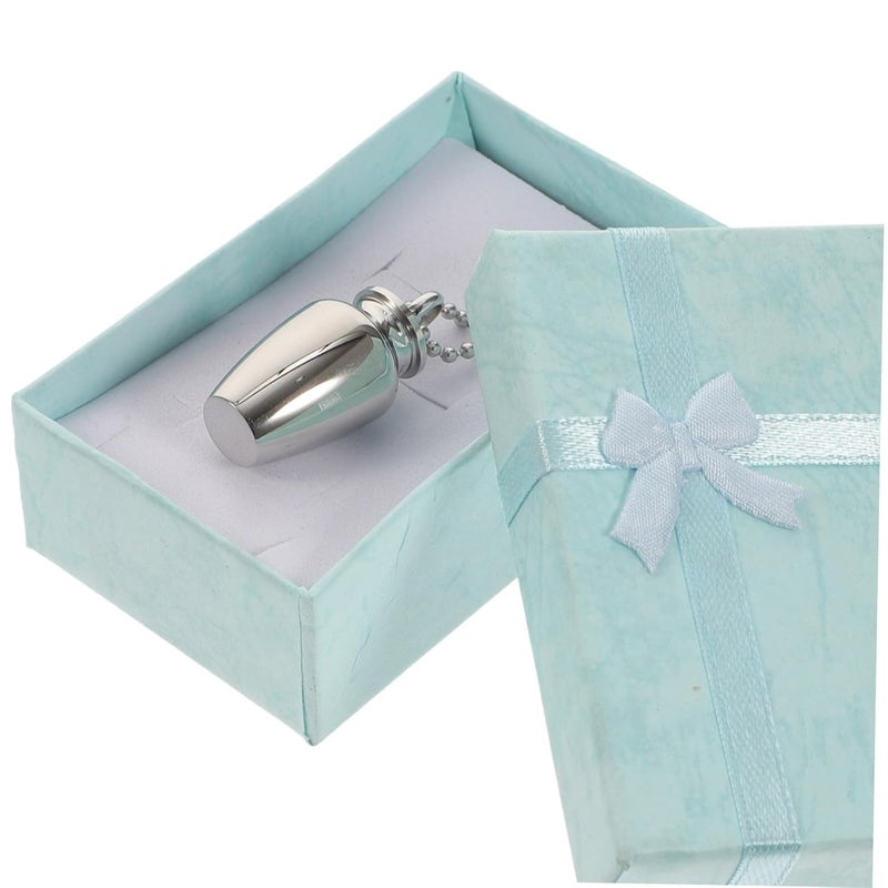 Commemorative Teeth Case Necklace Pendant with Hollow Design for Storing Teeth Lanugo Pet Chain Included - Image 3