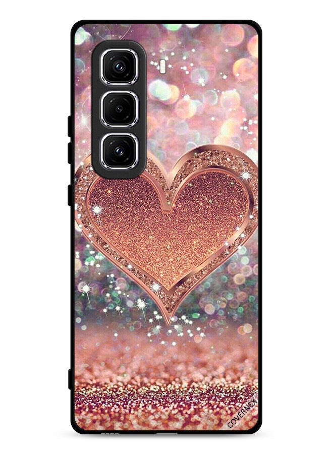 Covernex Infinix Hot 50 Pro Plus 4G Protective Case Cover Glitter Heart - Image 1