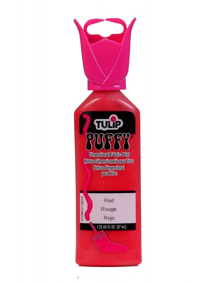 Tulip Dimensional Fabric Paint 1-1/4 Ounces-Puffy-Red