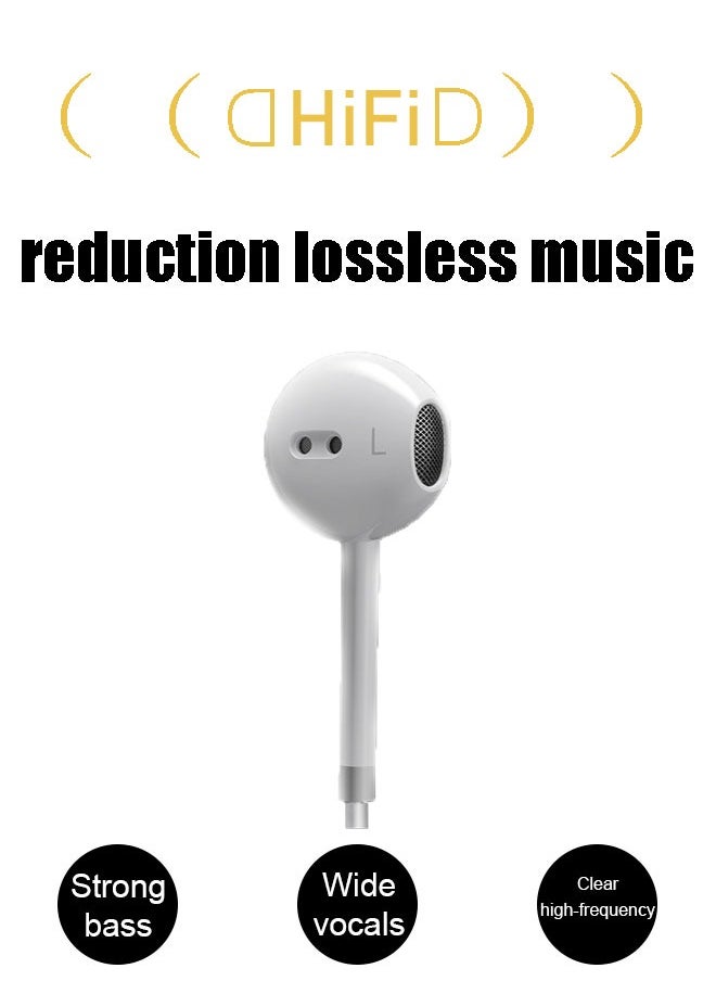 Generic - Earphones with Lightning Connector,  iphone Earphones HiFi Stereo in Ear, Plug And Connect,  Intelligence, High Quality, With Microphone For iphone 14/13/12/SE/11/XR/XS/X/8/7-All iOS - Image 1