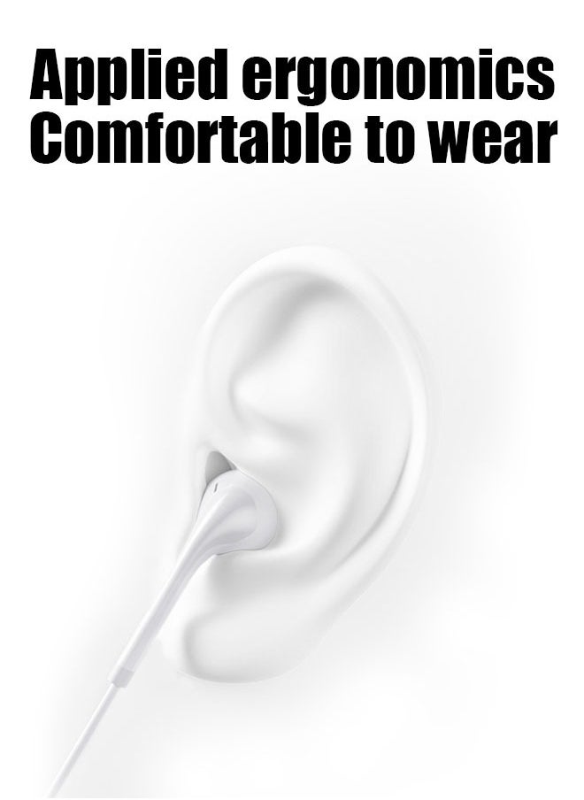 Generic - Earphones with Lightning Connector,  iphone Earphones HiFi Stereo in Ear, Plug And Connect,  Intelligence, High Quality, With Microphone For iphone 14/13/12/SE/11/XR/XS/X/8/7-All iOS - Image 1