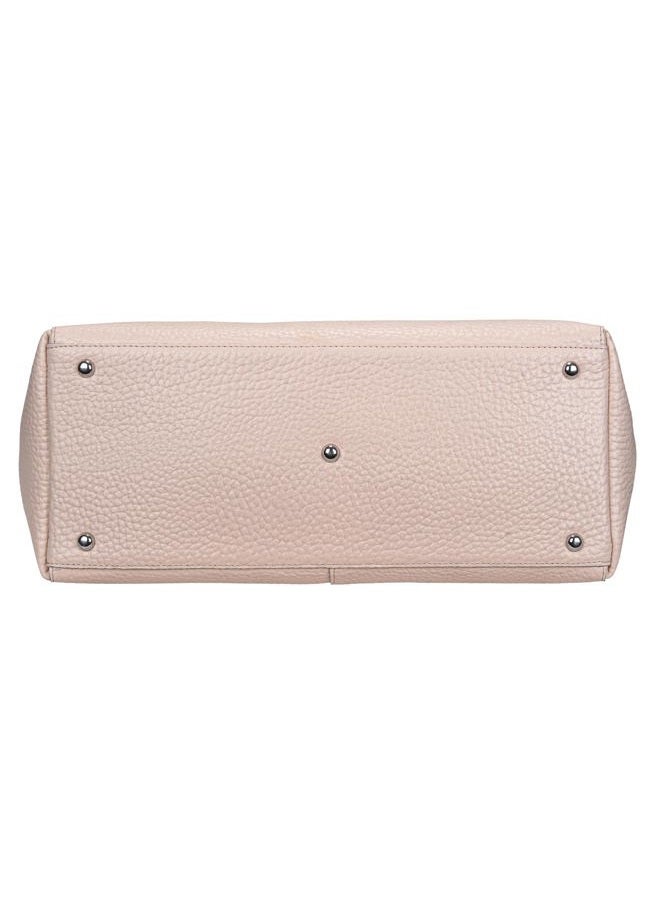 ANTONIO VALERIA Avery Leather Tote/Top Handle Shoulder Bag for Women, Nappa Cream, Medium, Tote Shoulder Bag - Image 5
