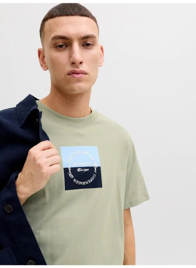 JACK & JONES  Graphic Crew Neck T-Shirt for Men | Best Price UAE