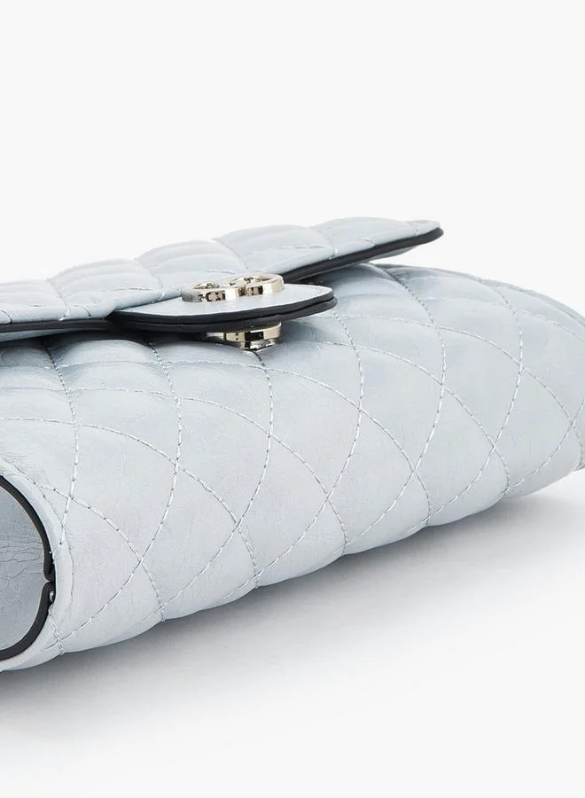 Celeste BLUE Quilted Crossbody Bag With Chain Strap for Women | Best Price UAE
