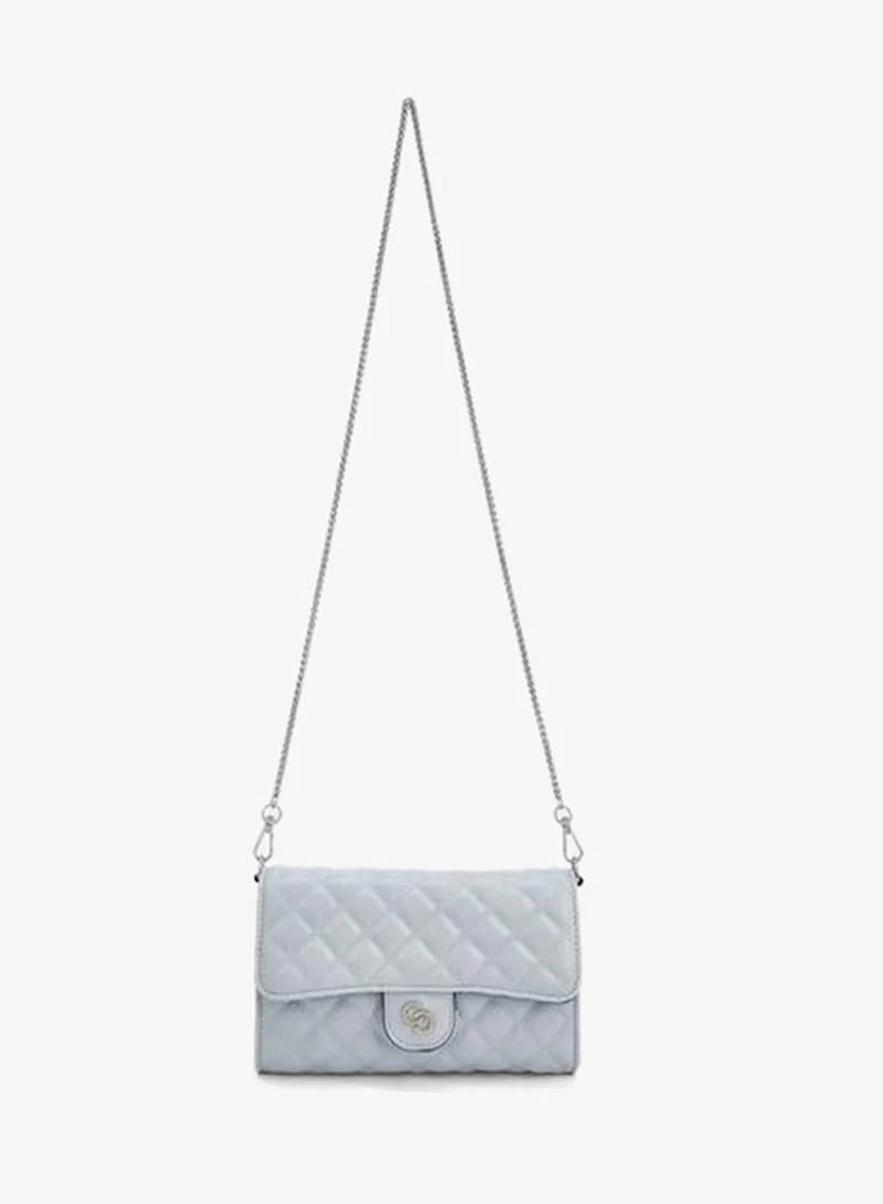 Celeste Quilted Crossbody Bag With Chain Strap