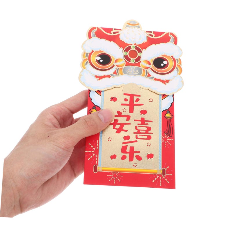 Traditional Chinese Red Envelopes Hongbao 12PCS For Lunar New Year Lucky Money - Image 4
