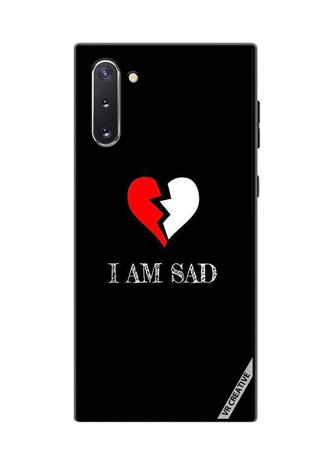VR CREATIVE Protective Case Cover For Samsung Galaxy Note10 5G I Am Sad Design Multicolour - Image 1