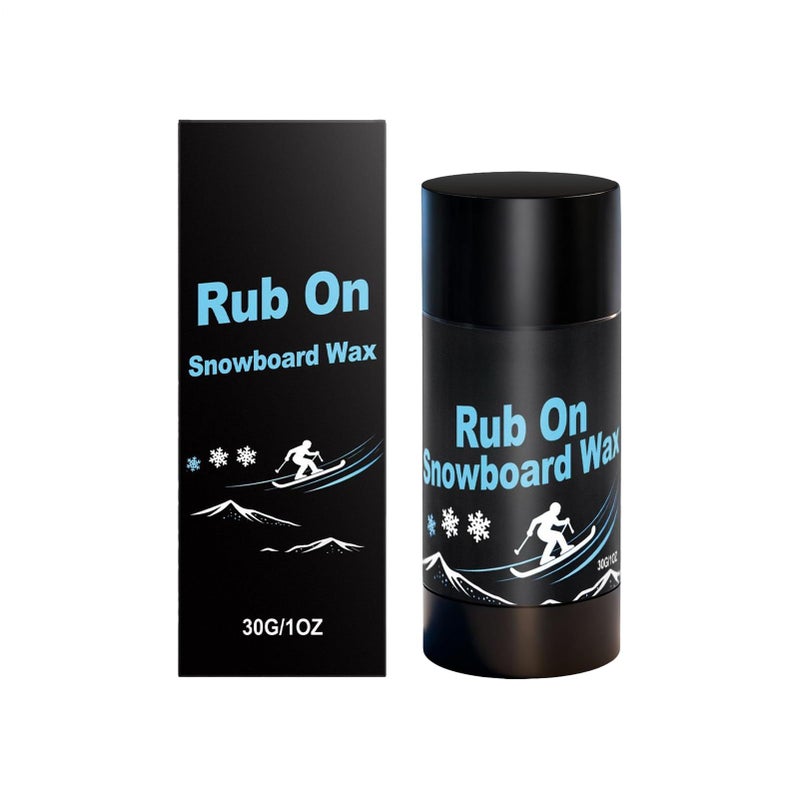 Ski Snowboard Wax 30g With Cork Applicator For Indoor Outdoor Winter Sports - Image 2
