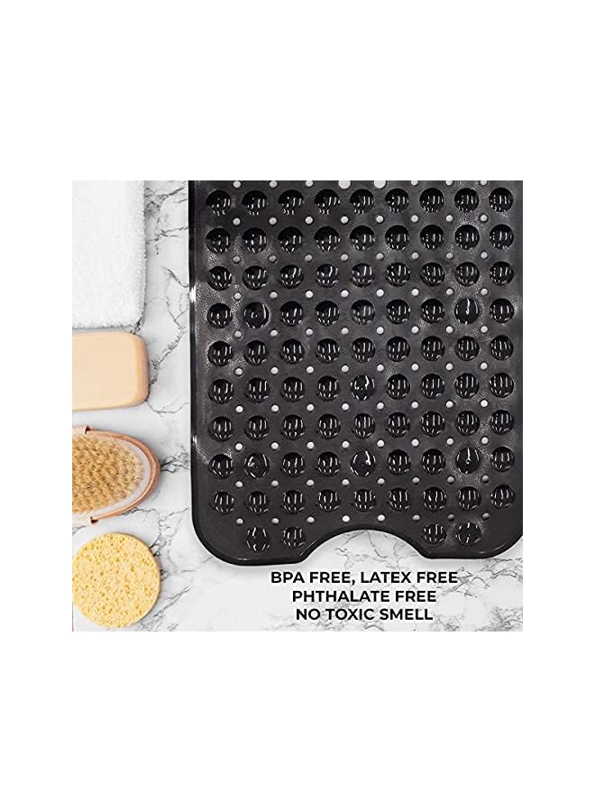 راكسوم سجادة حمام طويلة جدًا غير قابلة للانزلاق للحوض والدش (أخضر شفاف) - Image 4